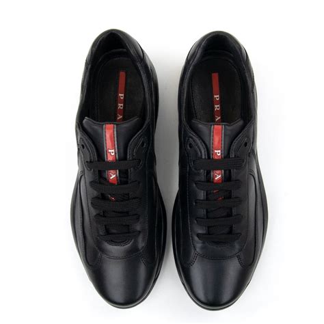 black prada trainers sale|prada men slip on sneakers.